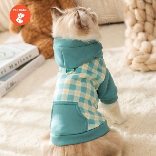 Warme Haustierkleidung, süßer Druckmantel, Hemdjacke für kleine und mittelgroße Hunde, Katzen, Teddy, französische Bulldogge,