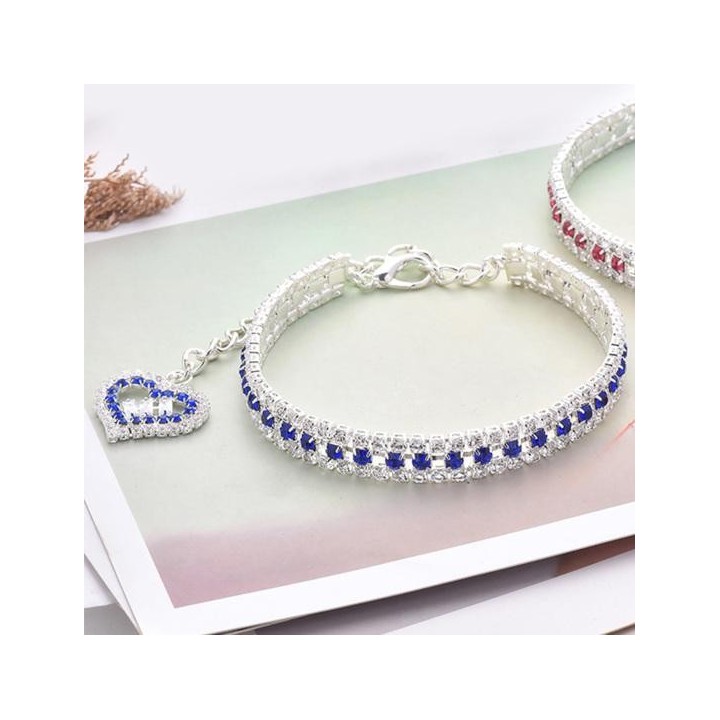 Stilvolle, lichtechte, leichte Haustier-Halskette für Hunde, feine Verarbeitung, Bling-Halsbänder, Glitzer-Katzen-Dekor S