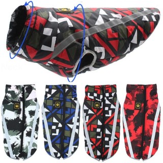 Kleine/mittlere/große Haustier-Hundemantel-Jacken-Weste-Winter-reflektierende BoyGirl-Bekleidung S blau