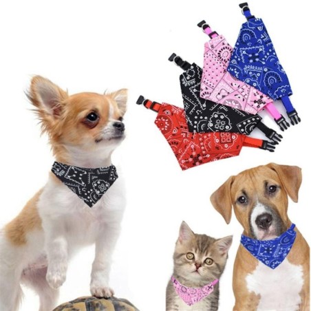 Plaid mit Kragen Hundehalstuch Hunde Bandana Haustier Dreieckstuch Haustierzubehör Katzen Schal S schwarz