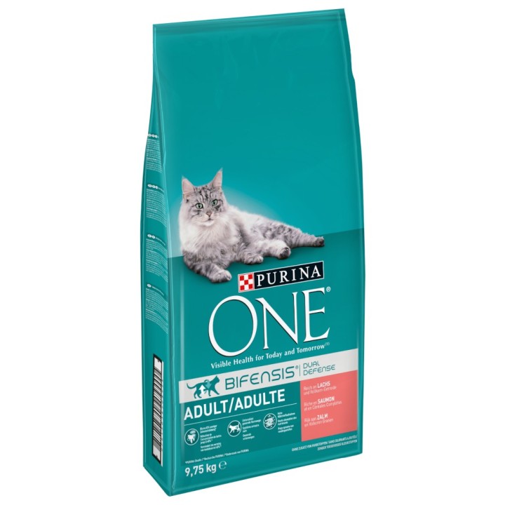 PURINA ONE Adult mit Lachs & Vollkorngetreide - 9,75 kg