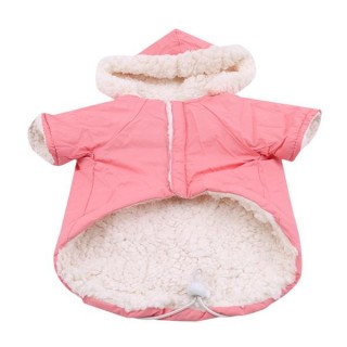 Winter-Hundekleidung für kleine Hunde, warme Daunenparka für Hunde, Kleidung für französische Bulldoggen, Mops L blau