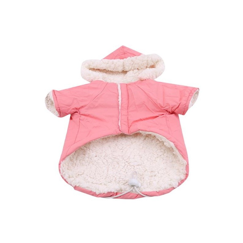 Winter-Hundekleidung für kleine Hunde, warme Daunenparka für Hunde, Kleidung für französische Bulldoggen, Mops L blau