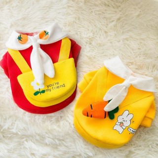 Warme Haustierkleidung, süßer Druckmantel, Hemdjacke für kleine und mittelgroße Hunde, Katzen, Teddy, französische Bulldogge,