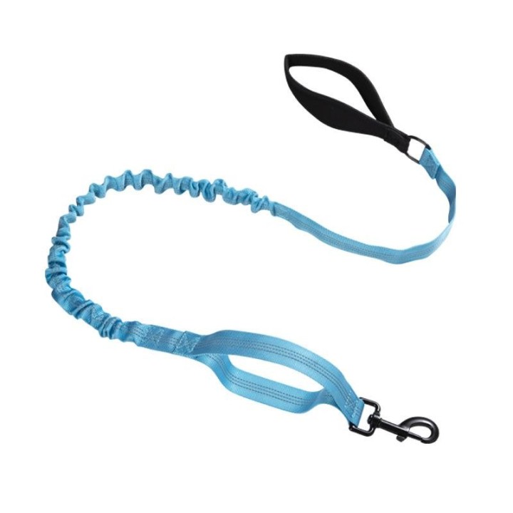 Taktisches Hundeseil aus Nylon mit zwei Griffen + explosionsgeschütztes reflektierendes Zugseil + dehnbares elastisches Seil