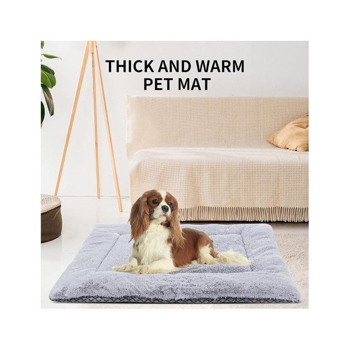 Haustiermatte, tragbar, langlebig, für Katzen und Hunde, weich, bequem, mit doppeltem Verwendungszweck, warme Plüschunterlage