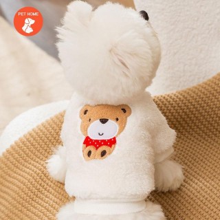 Warme Haustierkleidung, süßer Druckmantel, Hemdjacke für kleine und mittelgroße Hunde, Katzen, Teddy, französische Bulldogge,