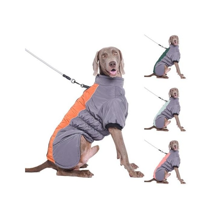 Haustierkleidung, verstellbar, reflektierend, wasserdicht, für Hunde, Wintermantel, warme, bequeme Hundejacke für kaltes Wett