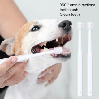 Weiche Borsten, 360-Grad-Reinigung, beseitigt Mundgeruch, Zahnstein, stärkt die Zähne von Katzen und Hunden