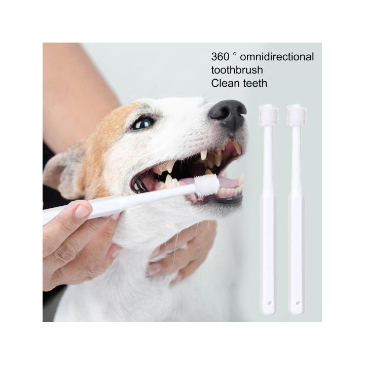 Weiche Borsten, 360-Grad-Reinigung, beseitigt Mundgeruch, Zahnstein, stärkt die Zähne von Katzen und Hunden