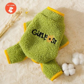 Warme Haustierkleidung, süßer Druckmantel, Hemdjacke für kleine und mittelgroße Hunde, Katzen, Teddy, französische Bulldogge,