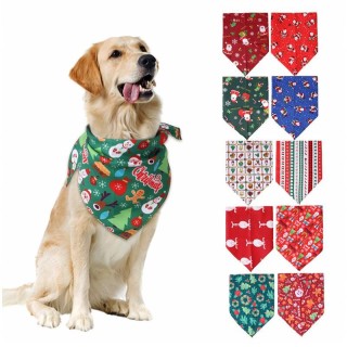 Hunde-Bandanas, Weihnachten, Haustiere, dreieckige Lätzchen, verstellbares Haustier-Speicheltuch, Schal für kleine, mittelgro