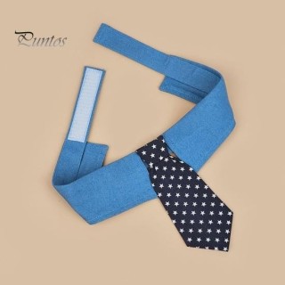 Haustierhalsband, verstellbar, mit Sternmuster, Hundekrawatte, bequemer Hundeanzugkragen für Feiertage, Hochzeiten, formelle