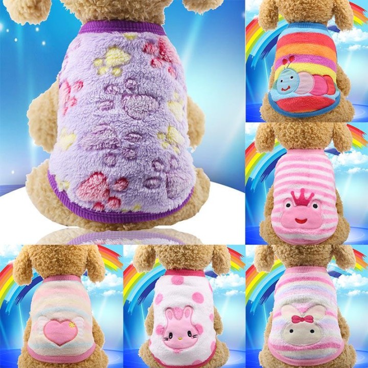 Mode Exquisite Bequeme Welpenkleidung Outfits Chihuahua Mops Kostüm Cartoon Party Elastische Warme Katze Hund Mantel Jacke Ge