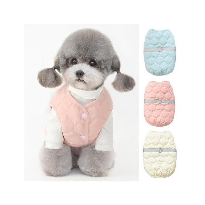 Haustier Mantel Einfarbig Dress-up Weiche Textur Haustier Hund Katzen Weste Mantel Outfit für S beige