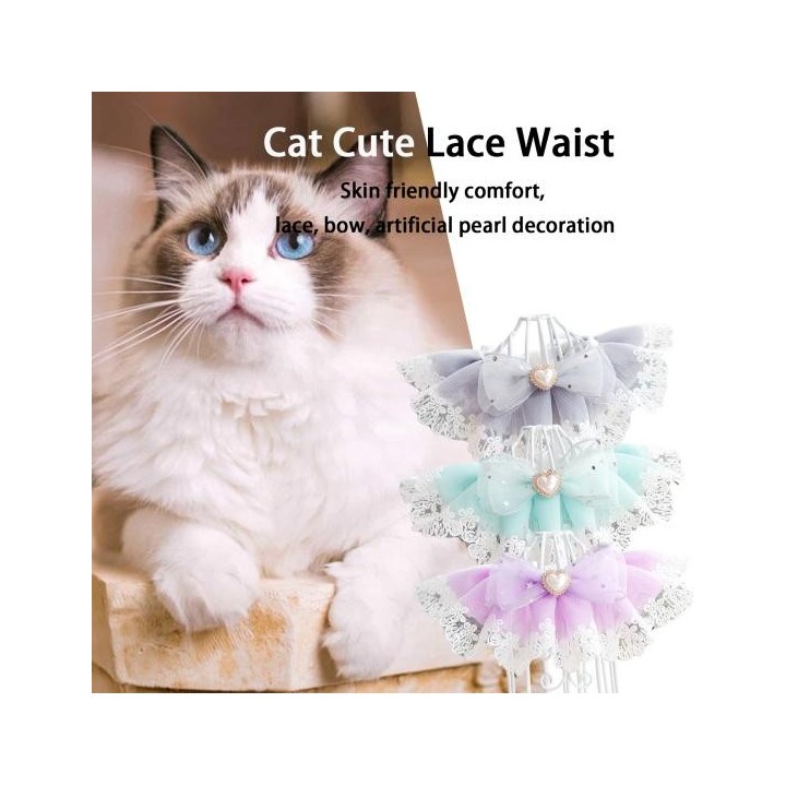 Faux Perle Dekoration Weichen Bequemen Haustier Katze Hund Bowknot Speichel Handtuch Täglichen Kollokation S grün