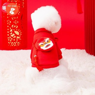 Warme Haustierkleidung, süßer Druckmantel, Hemdjacke für kleine und mittelgroße Hunde, Katzen, Teddy, französische Bulldogge,