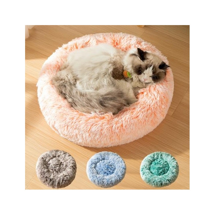 Haustier-Schlafnest für den Winter, für Katzen und Hunde, warmer Schlaf, langes Plüschnest, weiches Haustierkissen, Heimtierb