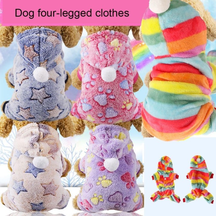 XS-2XL Chihuahua Französische Bulldogge Katzenweste Kostüm Warmer Mantel Welpen Kapuzenpullover Haustierkleidung Hundeoverall