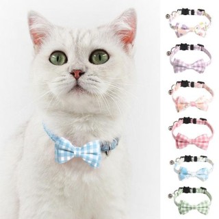 Haustierhalsband, komfortable Anti-Lock-Bowknot-Schnalle, Katzen-/Hundehalsband, Sicherheitsgurt, Haustierzubehör B rosa