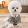 Warme Haustierkleidung, süßer Druckmantel, Hemdjacke für kleine und mittelgroße Hunde, Katzen, Teddy, französische Bulldogge,