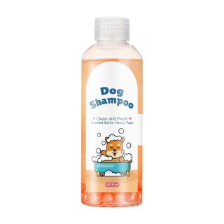Haustiershampoo, parfümiertes Hundeshampoo und Haarwaschmittel zur Befeuchtung und Reinigung von Tierhaaren, 150 ml orange