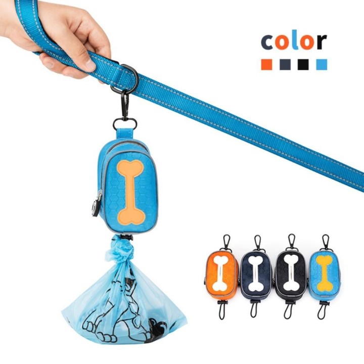 Wasserdichter Hundekotbeutel, der für Spaziergänge mit Hunden geeignet ist, tragbarer Haustierkotbeutel für Haustiere himmelb