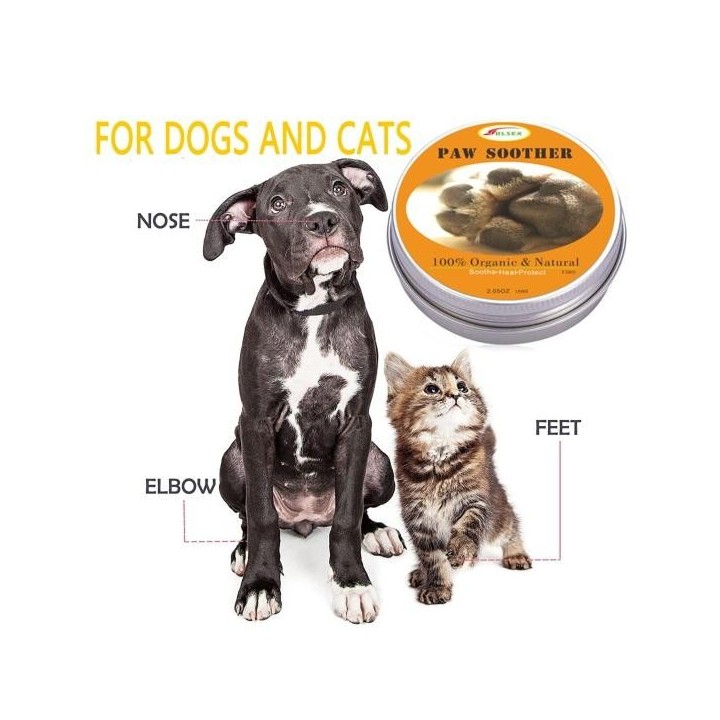 30 g Haustier-Pfotenbalsam spendet tiefe Feuchtigkeit, repariert sichere Inhaltsstoffe, lang anhaltender Schutz, Pfotenbalsam