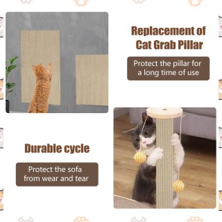 Wand Anti-Katzenkratzbrett Sofa DIY Katzenkratzbrett Sofaschutz Pfoten schärfen trimmbar selbstklebender Teppich Katzenkratzb