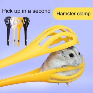Hamster Clip Großer Raum Bequem Anti-biss Kleine Tier Käfig Reinigung Lange Griff Clip Haustier dunkelblaue