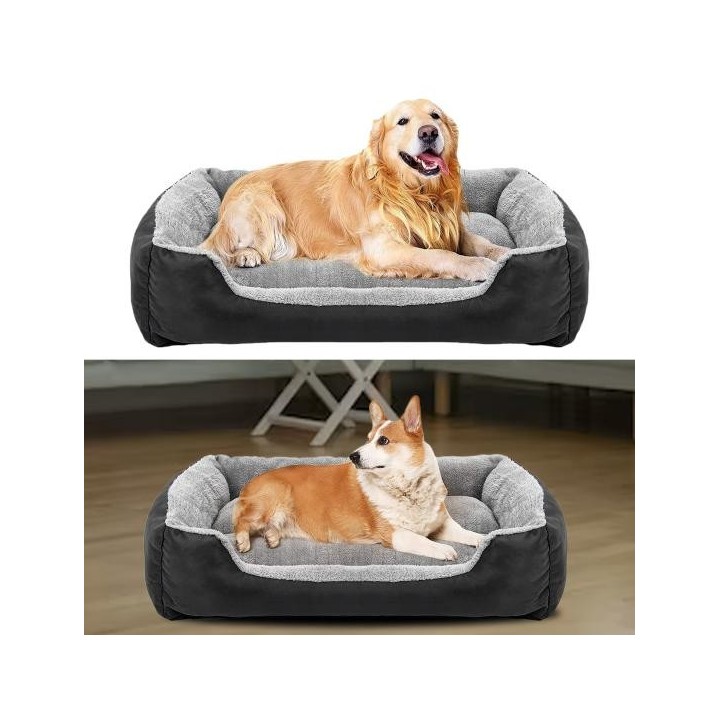 Dicker Stoff, bequem, weich, Katzennest, langlebig, großer Raum, Hundeschlafbett, Haustier S schwarz