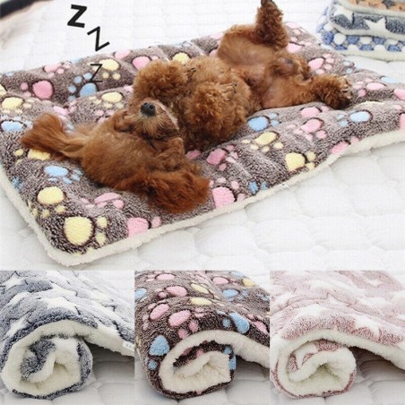 Haustier-Schlafmatte, Decke, Hund, Katze, Kissen, Betten, Matratzen, Welpen, warm, weich, 3 Größen 32*25cm blau