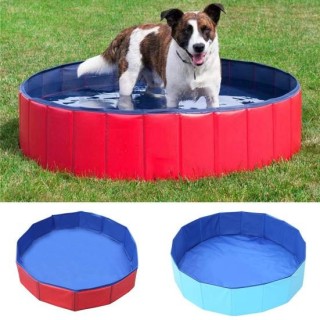 Haustierbadewanne Katzenbadebecken Haustierwasserspielschwimmwanne Zusammenklappbare tragbare Katzenbadewanne für Hauskatzen