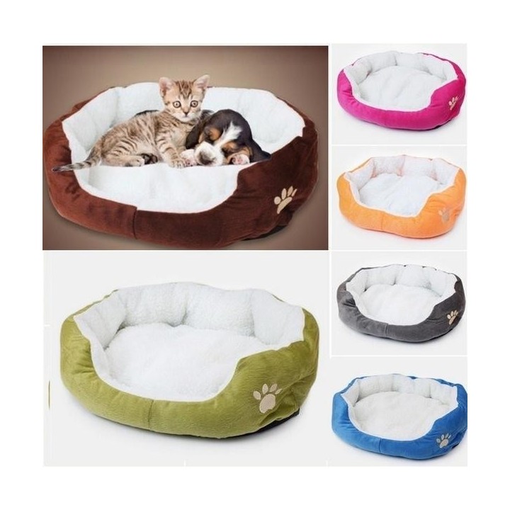 Hochwertiges rundes oder elliptisches Fleecebett, geeignet für Katzen oder Welpen
