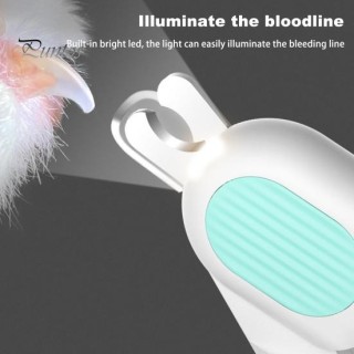 LED-Nagelknipser für Haustiere mit Sicherheitsverriegelung, leichter Katzen-Nagelknipser, LED-Leuchten, Klinge aus Edelstahl,