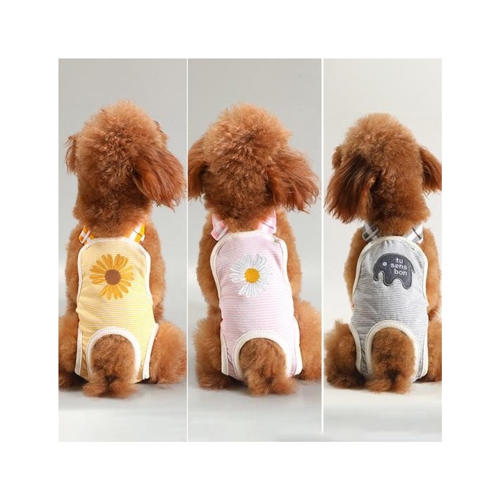 Menstruationshose für Hunde, weiche Infektion, Baumwolle, bequem, verhindert Haustier-Welpen, Blumenmuster, physiologische Wi