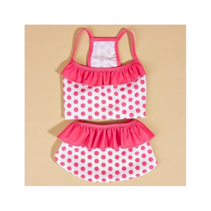 1 Set Haustier-Badeanzug, leuchtende Farben, gepunktetes Muster, Hunde-Badebekleidungs-Set, bequeme Haustier-Beachwear, Heimt