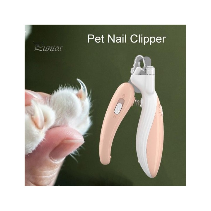Nagelknipser für Haustiere mit eingebautem LED-Licht, Sicherheitsschutz, beleuchteter Nagelknipser für Haustiere, verbesserte