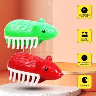 Katzenspielzeug Interaktive LED-Maus Design Bissfest Stressabbau Zähneknirschen Unterhaltsam rot