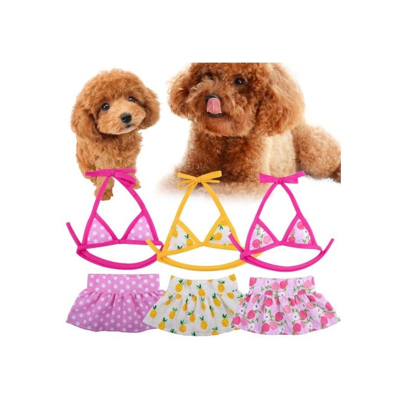 1 Set Pet Badeanzug Verschluss Band Komfortable Klar Druck Ins Sommer Pet Bikini Hund Strand Pet Badeanzug Strand Party XS ro