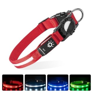 LED-Hundehalsband, wiederaufladbar über USB, leuchtendes Hundehalsband, bequem, wasserdicht, leuchtendes Haustier-Sicherheits