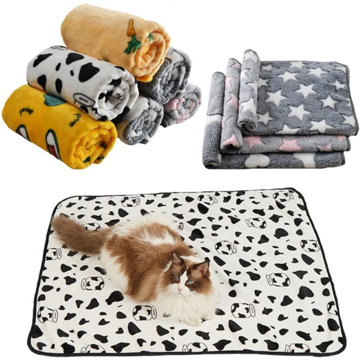 Cartoon-Druck, weich, gemütlich, Katzenbett, Decke, Winter, warme Matratze, Haustier-Sofakissen, Kätzchen, Welpen, Reisen, Sc