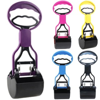 Pet Dog Waste Pickup Pooper Walking Poo Poop Scoop Grabber Picker Scooper One Size schwarz