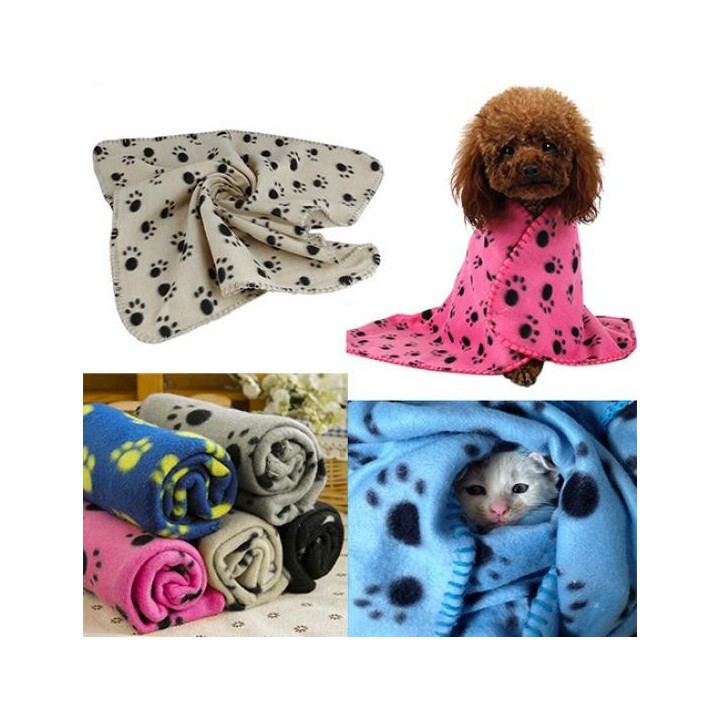 Haustier Katze Kätzchen Hund Welpe Winterdecke Warme Betten Mattenbezug Weiches Fleece Pfotenabdruck