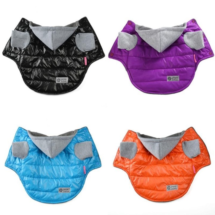 Mode Haustier Hund Jacke Mantel Wasserdichte Winter Warme Fleece Welpen Hund Kleidung Outfits Mit Kapuze Kleidung Für Kleine