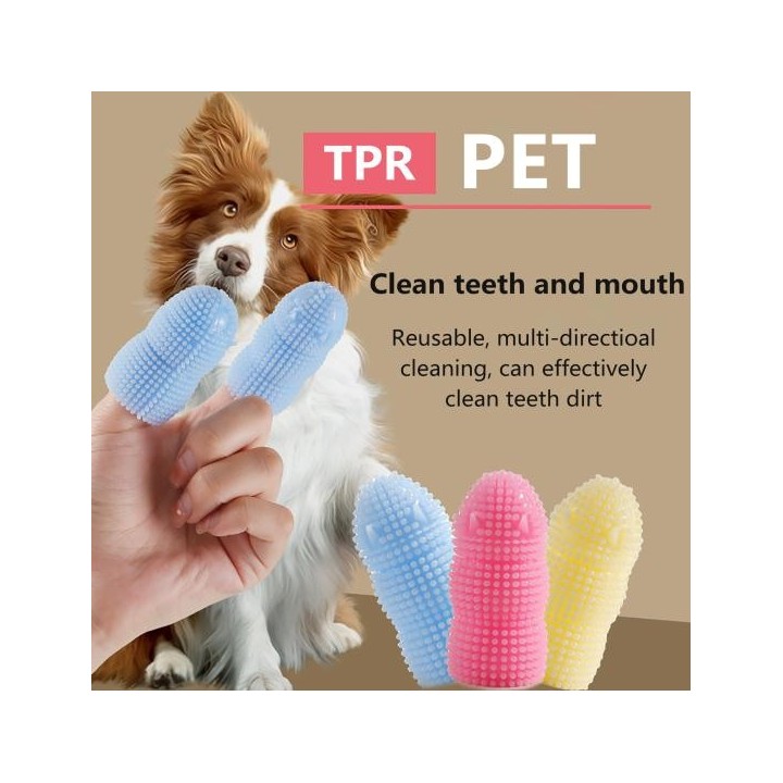 Haustierzahnbürste Effektive Zahnreinigung Gesundes Zahnfleisch Keine Vergilbung Zahnbürsten für Hunde Katzen