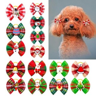 10Pcs Hund Haar Bögen Entzückende Cartoon Mini Decor Verschiedene Stile Reißfest Kleid