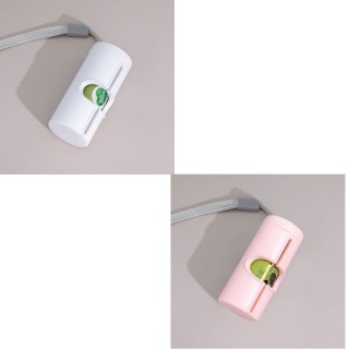 Praktischer Müllbeutelspender Robuster Hundekotbeutelhalter rosa