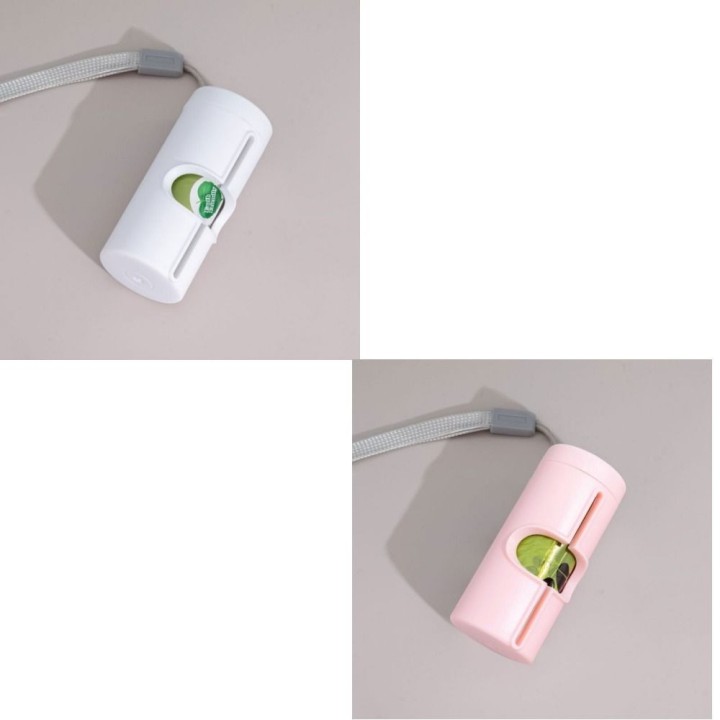 Praktischer Müllbeutelspender Robuster Hundekotbeutelhalter rosa