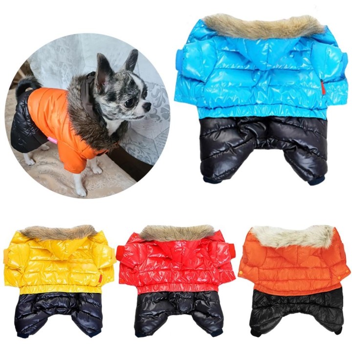 Winter-Hundekleidung für kleine mittelgroße Hunde, wasserdichte Hundejacke, Welpenbekleidung, verdickter warmer Haustier-Daun